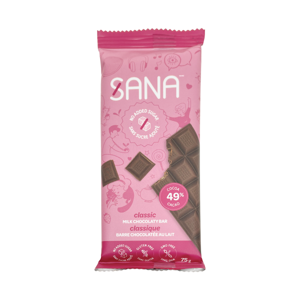 Barre chocolatée (plusieurs saveurs) - Sana Cheap