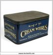 Sovereign Cream Whirls Tin, Sovereign Confectionary Co., Lowton, Lancs. Vintage Advertising Tin. For Cheap