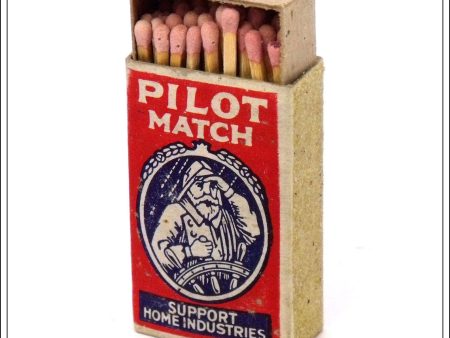 Pilot Matches, Bryant & May Ltd. Vintage Original Matchbox With Contents. Support Home Industries. Hot on Sale