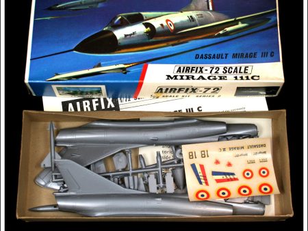 Airfix Dassault Mirage III C 1:72 Scale Kit. Vintage Red Stripe Box. Online Hot Sale