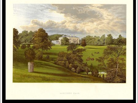 Ascombe Park, Near Leek, Staffordshire, England. Antique Print, Chromoxylograph 1880. Supply