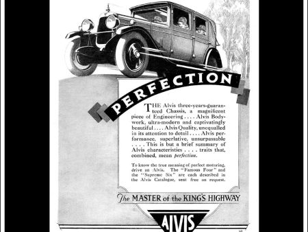 Alvis Cars. Original Vintage Advert From June 16th 1928. Online Hot Sale