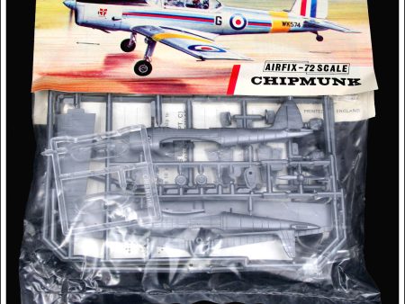 Airfix Chipmunk 1:72 Scale Kit. Vintage Red Stripe Bag. on Sale