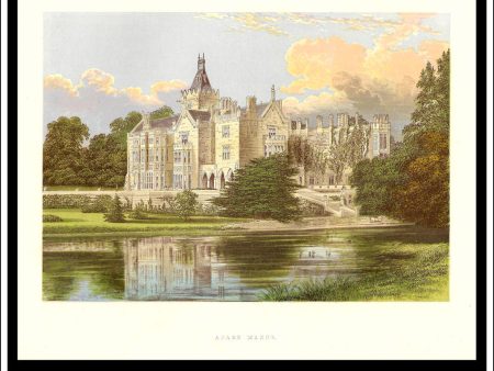 Adare Manor, Near Adare, Co. Limerick, Ireland. Antique Print, Chromoxylograph 1880. Online