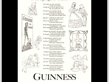 Guinness. Original Vintage Advert From October 19th, 1932. GE258 Cheap