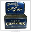 Sovereign Cream Whirls Tin, Sovereign Confectionary Co., Lowton, Lancs. Vintage Advertising Tin. For Cheap