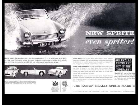 Austin Sprite. Original Vintage Advert From July 1961. Online Sale