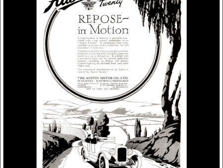 Austin  20  Twenty. Original Vintage Advert From June 25th 1919. Cheap