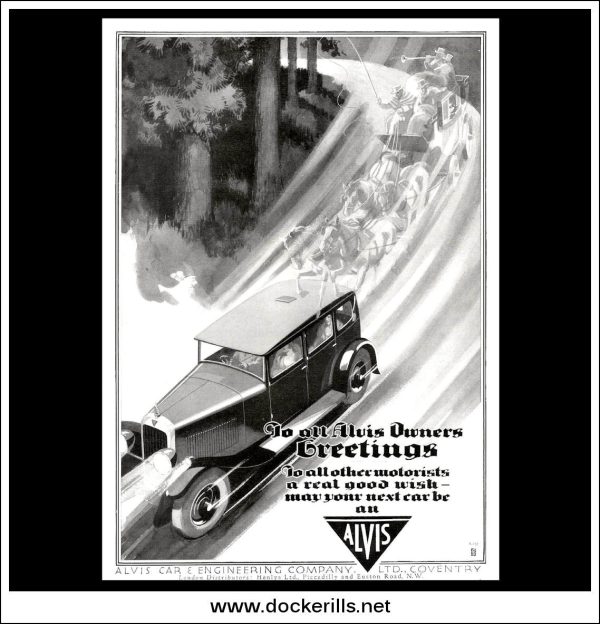 Alvis Cars. Original Vintage Advert From December 1930. Online