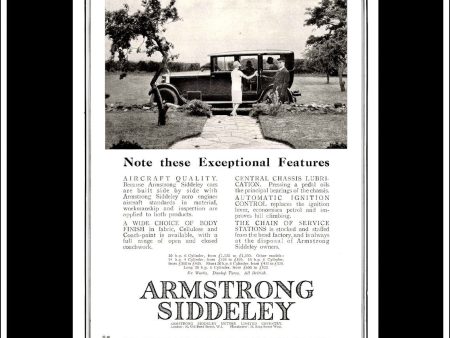 Armstrong Siddeley 30 h.p. 6 Cylinder Saloon. Original Vintage Advert From February 29th, 1928. For Cheap