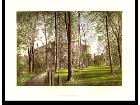 Appleby Castle, Near Appleby, Westmoreland, England. Antique Print, Chromoxylograph 1880. Supply