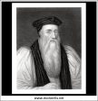 Archbishop Thomas Cranmer. Antique Print, Steel Engraving c. 1850. on Sale