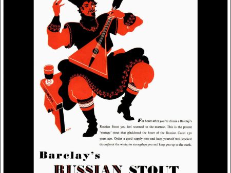 Barclay s Russian Stout. Original Vintage Advert From, November 25th, 1936. Discount