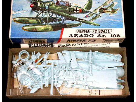 Airfix Arado Ar. 196. 1:72 Scale Kit. Vintage Red Stripe Box. For Sale