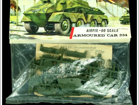 Airfix Armoured Car Sd. Kfz. 234 OO Scale Kit. Vintage Red Stripe Bag. Fashion