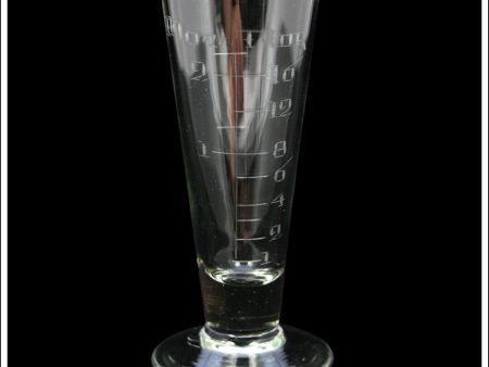 Victorian   Antique Hand Blown & Engraved Graduated Glass Apothecary Measure. - 5.25 Inches High Supply