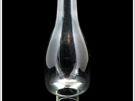 Antique Oil Lamp Chimney - Flask Shaped - 1 3 4 inch fitting. Online now