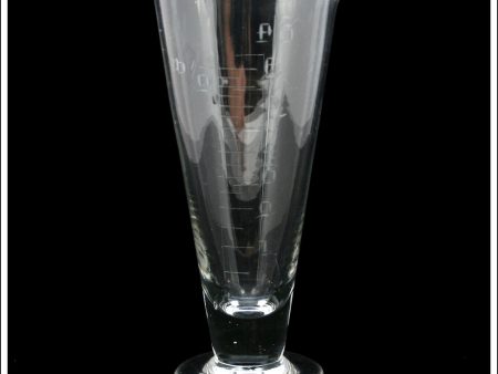 Victorian   Antique Hand Blown & Engraved Graduated Glass Apothecary Measure. - 7 1 2 Inches High. Online