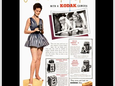 Kodak Cameras. Original Vintage Advert From, July 11th, 1953. on Sale