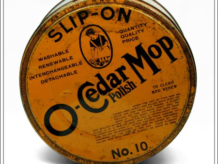 Vintage O-Cedar Mop Polish Tin No. 10. Online now