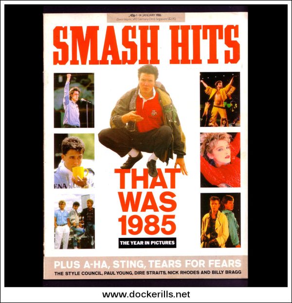 Smash Hits Magazine, January 1 - 14, 1986. Vol. 8, No. 1. Fashion