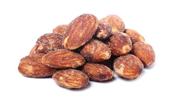 Amandes rôties à sec avec sel de mer biologiques For Sale