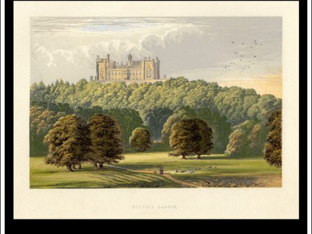 Belvoir Castle, Near Grantham, Leicestershire, England. Antique Print, Chromoxylograph 1880. For Discount