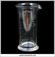 Victorian   Antique Hand Blown & Engraved Graduated Glass Apothecary Measure. - 4.00 Inches High. For Discount