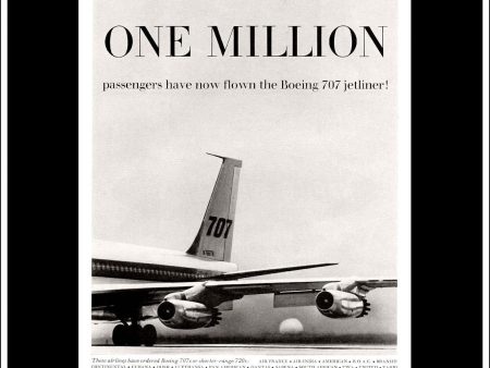 Boeing 707 And 720 Jet Airliners. Original Vintage Advert From 1960. Supply