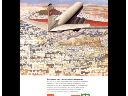 Air BP   BEA. Original Vintage Advert From 1960. Online