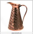 Antique Victorian Copper Jug. Crocodile Skin Pattern. Hot on Sale