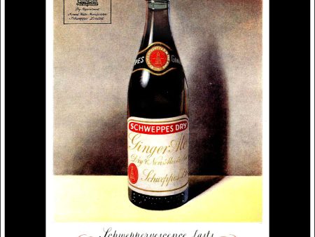 Schweppes Ginger Ale. Original Vintage Advert From March 17th, 1948. Online Sale