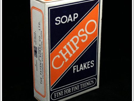 Chipso Soap Flakes. Vintage Packaging Box. The Patent Borax Co., Ltd. For Discount