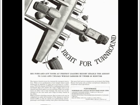 Armstrong Whitworth Argosy. Original Vintage Advert From 1959. [C] For Discount