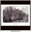 Berry Pomeroy Castle, Devonshire, England. Antique Print, Copper Plate Engraving 1802. Discount