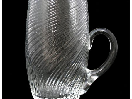 Victorian Antique Hand Blown Glass Jug. on Sale