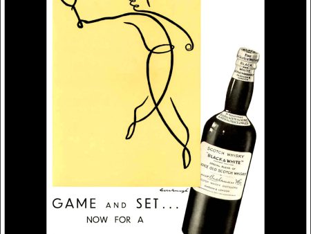 Black & White Whisky. Original Vintage Advert From July 20th, 1932. Online now