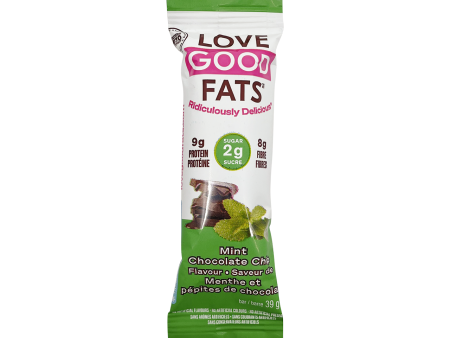 Barre tendre saveur de menthe et pépites de chocolats - Love Goods Fats For Cheap