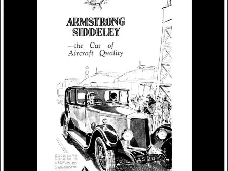 Armstrong Siddeley. Original Vintage Advert From July 4th, 1928. Discount