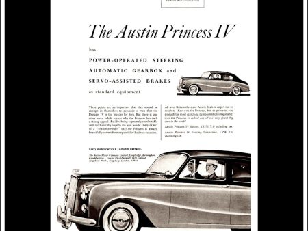 Austin Princess IV. Original Vintage Advert From July 6th 1957. on Sale