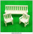 Vintage Britains Floral Miniature Garden - Garden Furniture No. 2598. on Sale