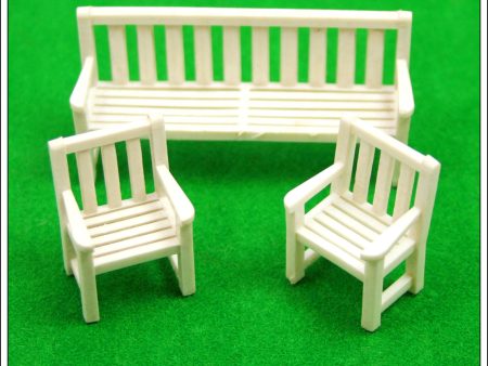 Vintage Britains Floral Miniature Garden - Garden Furniture No. 2598. on Sale