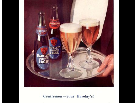 Barclay s London Lager. Original Vintage Advert From June 27th, 1928. Discount