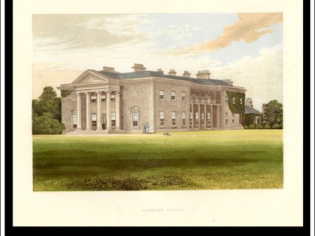 Bishops Court, Near Straffan, Co. Kildare, Ireland. Antique Print, Chromoxylograph 1880. on Sale