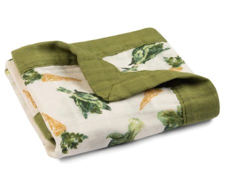 Bamboo Two Layer Muslin Mini Lovey - Fresh Veggies For Sale