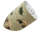 Organic Cotton Three-Layer Kerchief Bib - Forest Party Sale