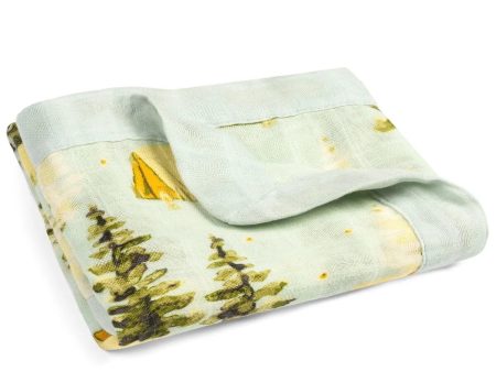 Bamboo Two Layer Muslin Mini Lovey - Camping Sale