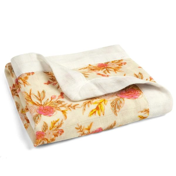 Bamboo Two Layer Muslin Mini Lovey - Vintage Floral Fashion