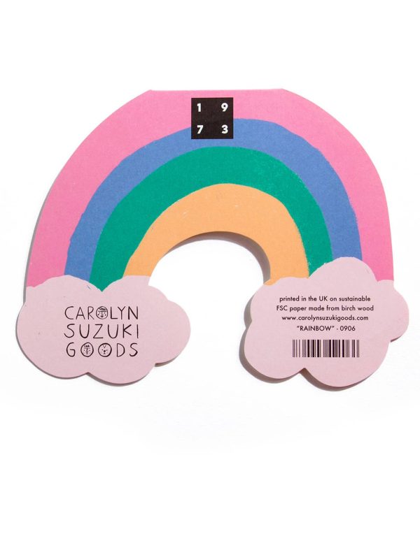 Rainbow Shaped Birthday Card For Discount