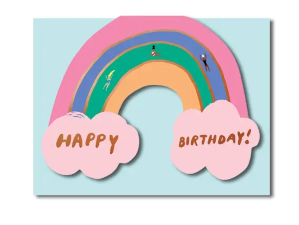 Rainbow Shaped Birthday Card For Discount